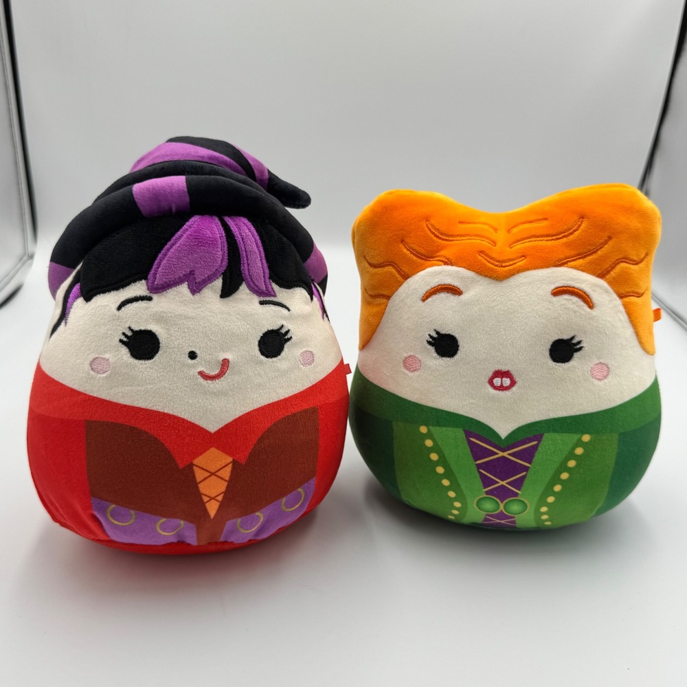 Disney Hocus Pocus Mary Winifred Sanderson Squishmallows 8in Plush Lot 2